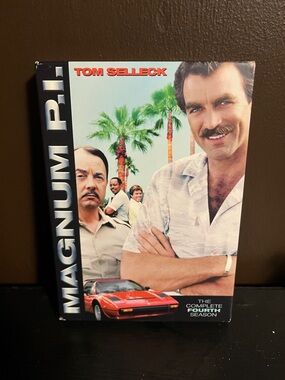 Magnum P.I. The Complete Fourth Season DVD Box Set - White, Red